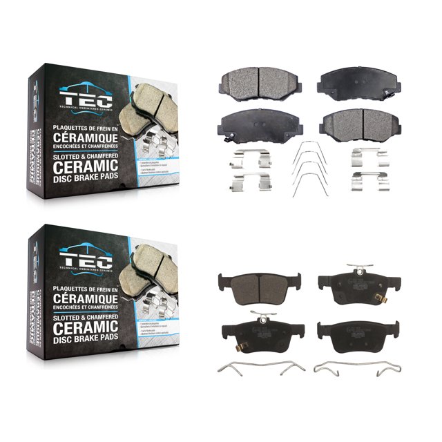 TEC Front Rear Ceramic Brake Pads Kit for Car Honda Civic KTC-100470