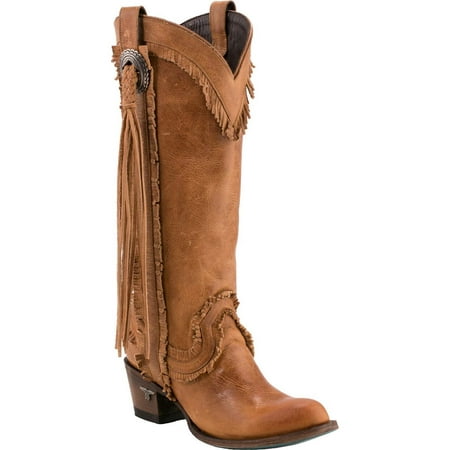 Women's Sierra Fringe Boot Round Toe - Lb0346a Women's Sierra Fringe Boot Round Toe - Lb0346a