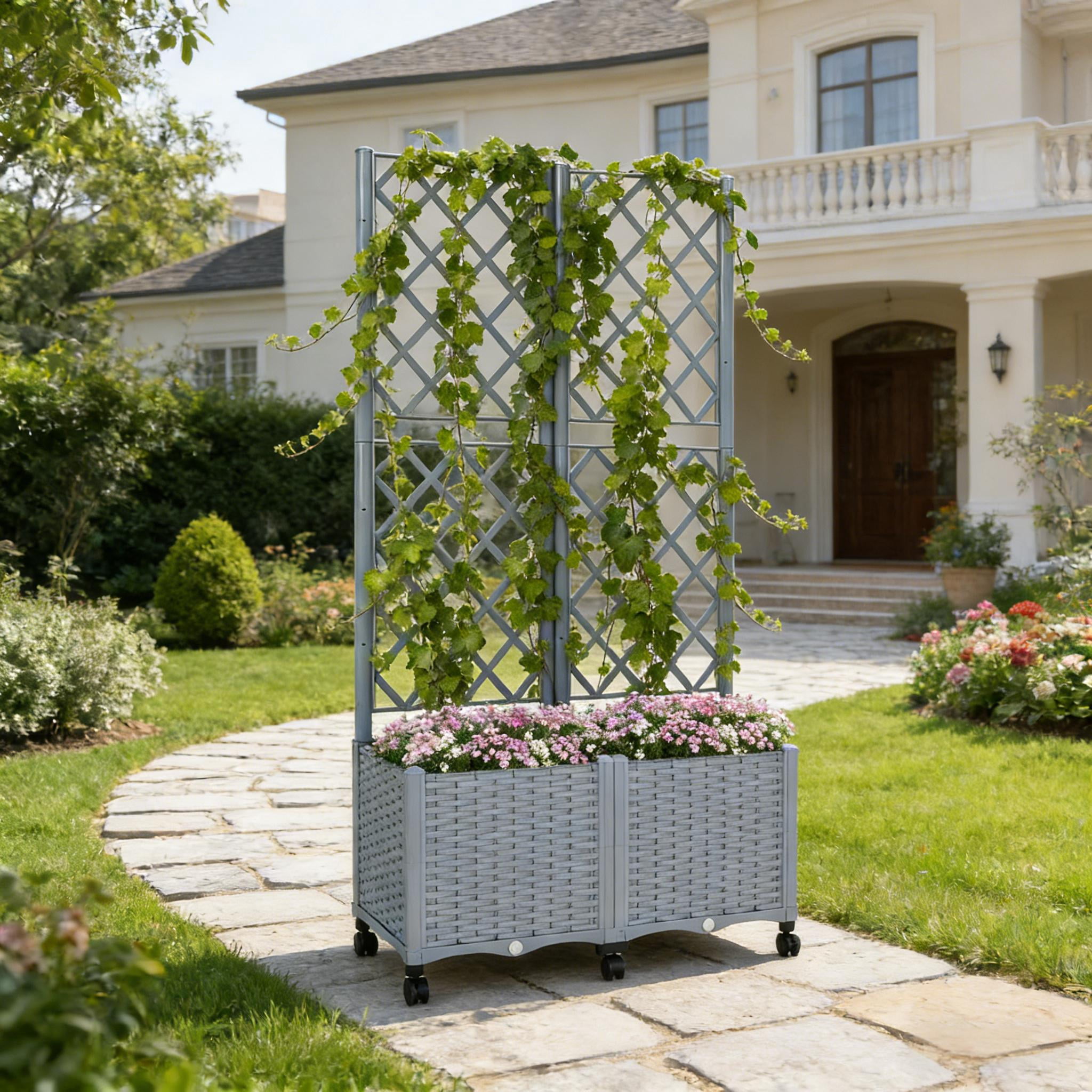 Mobile Raised Garden Bed Outdoor Planter Box