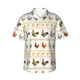 thumbnail image 1 of Fotbe Funny Chicken Camisa Hawaiana para Hombre Unisex – Camisa Casual de Verano con Botones de Manga Corta de Algodón y Lino,XX-Large, 1 of 7