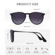 thumbnail image 5 of Gafas de sol KALIYADI para mujer, polarizadas, UV400, estilo retro, 5 of 7