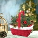 thumbnail image 1 of Cesta de regalo navideña para enamorados | Caja de madera con bombones, dulces y galletas surtidas | Empaque festivo con copos de nieve | Delicias navideñas personalizadas para familiares y amigos, 1 of 7
