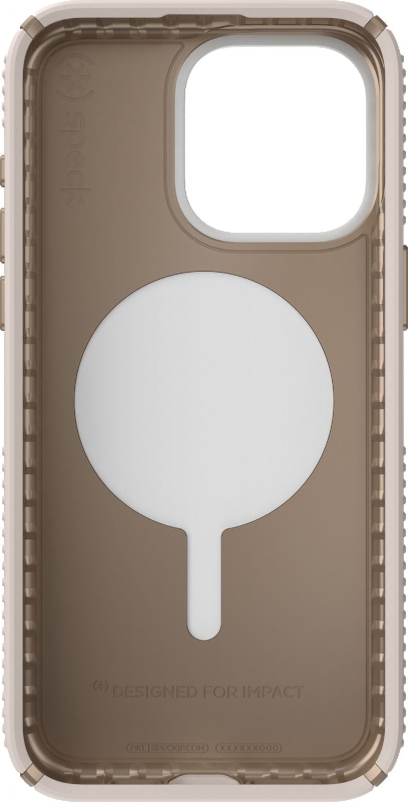 Speck iPhone 15 Pro Max Case-Presidio2 Grip-ClickLock-MagSafe-6.7 Inch Phone Case-Bleached Bone/Heirloom Gold/Hazel Brown