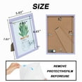 thumbnail image 4 of DEMAIKE 5x7 Glossy PVC Picture Frames for Table Top and Wall Mounting, Set of 5,Purple, 4 of 8