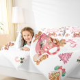 thumbnail image 4 of Feelyou Gingerbread Man Child Bedding Comforter Set, Pink Xmas Tree Twin Comforter Sets, Sweet Christmas Theme Reversible Bedding Set, Microfiber Bedroom Decor, 2 Pieces, 4 of 8