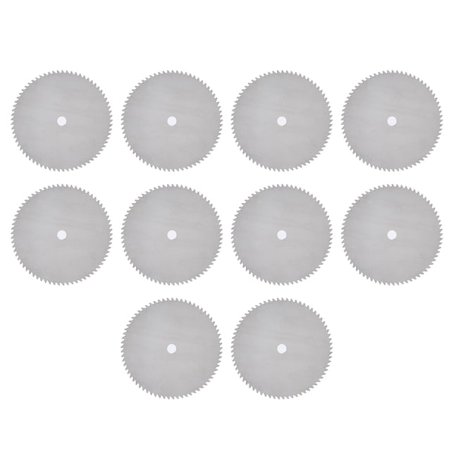 Circular Saw Blade, Stainless Steel Silver Small Disc Drill Blades 10Pcs 5 Types With Connecting Rod For Wood For Grinding 22mm