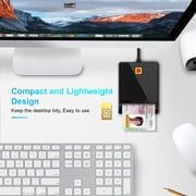 Smart Card Reader DOD Military USB Common Access CAC, Compatible with Windows, Mac OS and Linux