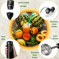 thumbnail image 3 of Moss & Stone Hand Blender Electric With Egg Whisk & Chopper, Powerful 300 Watt Immersion Hand Blender Set, Hand Mixer Set Stainless Steel Shaft & Blades, Black Handheld Blender With Ergonomic Handle, 3 of 7