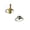 Gold & Green 1Pack, variant on Sports Style Football Volleyball Basketball Softball Ring, Fashion Unique Rings Jewelry, Brown 1Pack