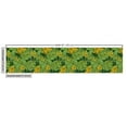 thumbnail image 2 of Tropical Fabric by the Yard, Digital Layout of Big Island Leaves and Parrot Silhouettes, Upholstery Fabric for Dining Chairs Home Decor Accents, Emerald Orange by Ambesonne, 2 of 4