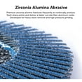 thumbnail image 3 of 40PCS 4.5 x7/8" Zirconia Flap Disc 4-1/2 60 Grit Grinder Sanding Grinding Wheel, 3 of 7