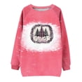 thumbnail image 4 of Qiopertar Femmes Décontracté Manches Longues Col Rond Hauts Chemises Amples Blouse Imprimé Saint-Valentin Chandail en Molleton Graphique Liquidation Livraison Gratuite à Moins de 5$ jusqu'à 90 % de Réduction, 4 of 4