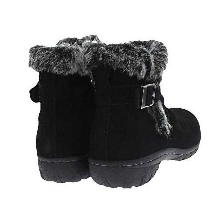 KHOMBU Women s All Weather Lindsey Suede Boots 7 Black