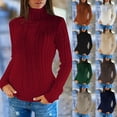 thumbnail image 5 of Cashmere Sweater Women Knitted Sweaters Wool Turtleneck Long-Sleeve Pullover Winter Autumn Jumper Clothes Female Pullover, 5 of 5