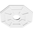 thumbnail image 2 of 18"OD x 4"ID x 6 1/4"C x 1"P Logan Architectural Grade PVC Contemporary Ceiling Medallion, 2 of 11