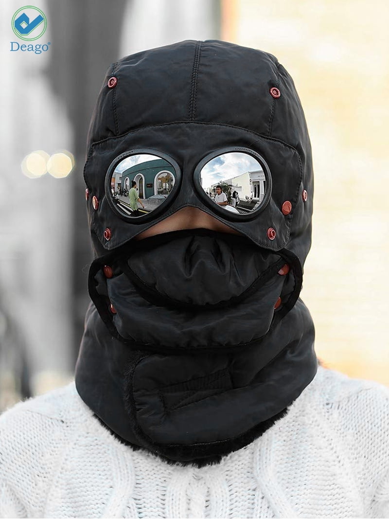 Winter Trapper Hat Set with Detachable Mask Windproof Ski Gloves Unisex 71Hsq62tLrL._AC_UY1000_.jpg main image 2