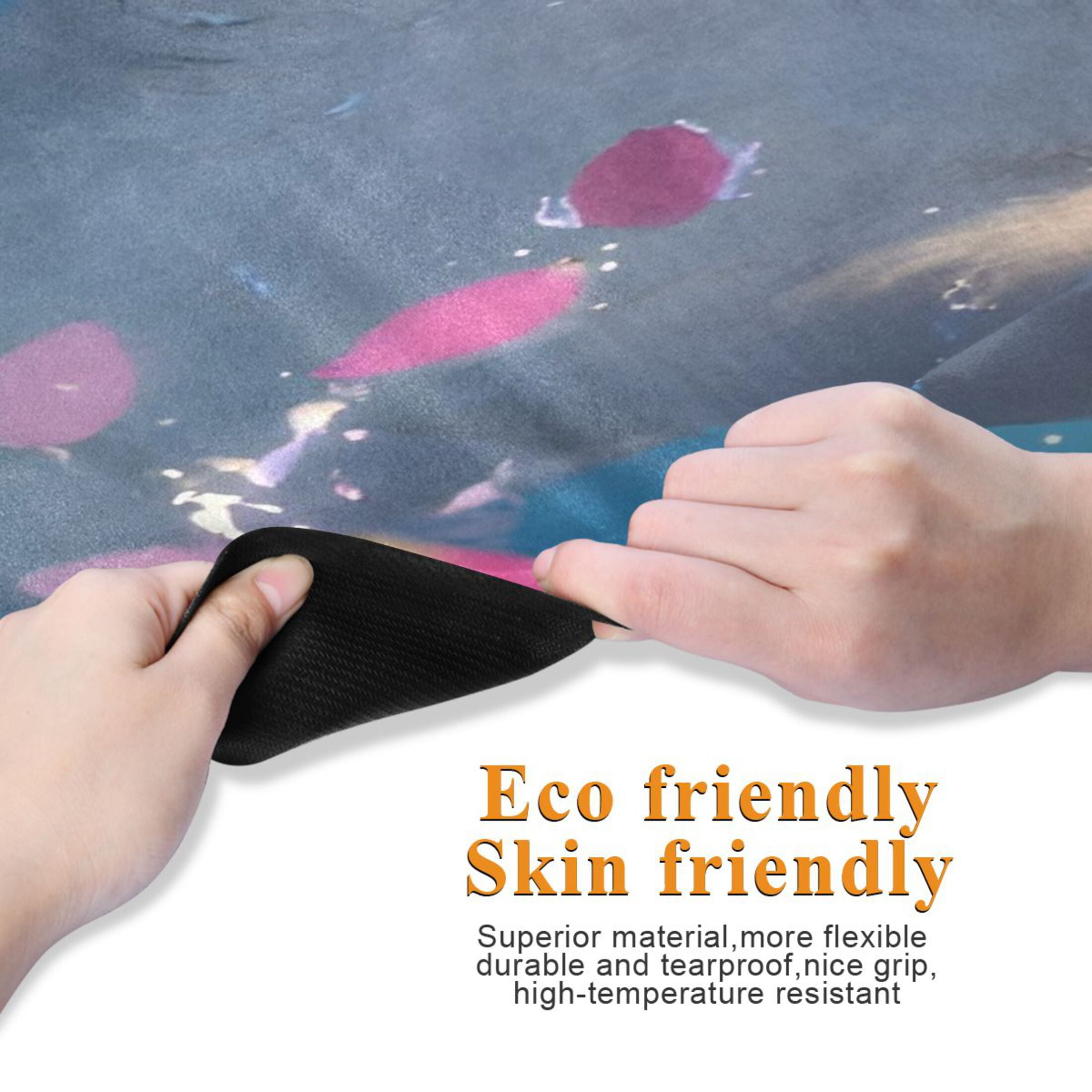 BZSMCE Yoga Mat Women Fitness Mat Serene Petal Otter Pattern