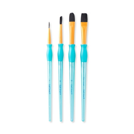UPC: 0886946972188 | Black Taklon Wash Variety Brushes Value Pack By Craft Smart®