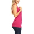 thumbnail image 2 of Women's Casual Solid Sleeveless Basic Cami Tank Top, 2 of 5