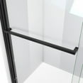 thumbnail image 3 of DreamLine Duet Plus 56-60 in. W x 72 in. H Semi-Frameless Bypass Sliding Shower Door Satin Black, 3 of 5