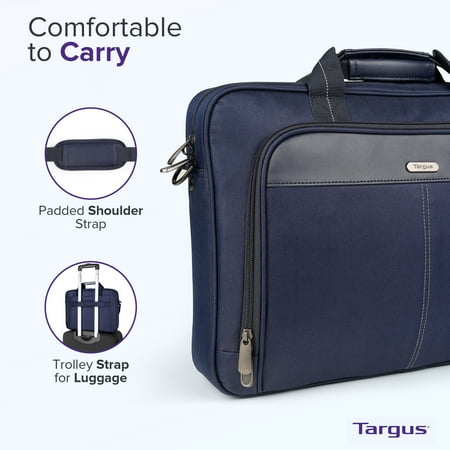 Targus - 15–16” Classic Slim Briefcase - Blue
