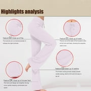 Ayolanni Women Leggings Womens Loose High Waist Wide Leg Pants Workout Out Leggings Casual Trousers Yoga Gym Pants