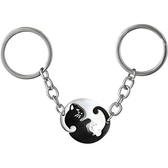 Couple Gift Keychain, Cute Christmas Valentine's Day Gift for Boyfriend Girlfriend