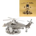 thumbnail image 1 of Modelo De Helicóptero De Metal De Acero Inoxidable, Modelo De Helicóptero De Metal 3D, Estructura Fundida A Presión, Educativo Para Sala De Estudio, 1 of 7