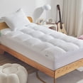 thumbnail image 1 of Cubrecolchón SLEEP ZONE, tamaño doble, extra grueso, blanco, 1 of 8