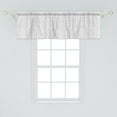 thumbnail image 2 of Ambesonne Abstract Window Valance, Uneven Stripes with Dots, 54" X 18", Charcoal Grey and White, 2 of 3