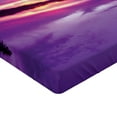 thumbnail image 2 of Ambesonne Landscape Fitted Sheet, Purple Shade Skies, Queen Size, Lavender Black, 2 of 3