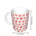 thumbnail image 2 of Yiaed Hearts Print Ceramics Coffee,Large Handle Design,Extra Large Tea and Coffee Cup for Office and Home Mugs, 2 of 6