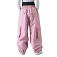 thumbnail image 6 of Snowboarding Pants, Waterproof Insulated Cargo Trousers, Windproof Loose Wide Leg for Cold Weather Activities, Hiking, Trekking, Adjustable Waist, 6 of 8