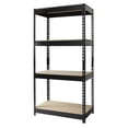 thumbnail image 1 of Iron Horse 3800 Riveted Metal Shelving 4-Shelf 16Dx30Wx60H Black, 1 of 6