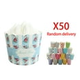 thumbnail image 1 of 50X Disposable Cake Baking Cup Cupcake Muffin Fit Home Party, 1 of 1