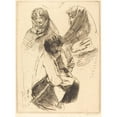 thumbnail image 3 of Albert Besnard 11x14 Black Modern Framed Museum Art Print Titled - Three Veiled Women (Three Veiled Women) (1899), 3 of 5