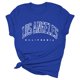 thumbnail image 1 of Gibobby Casual Playera de Manga Corta para Mujer Blusas con estampado vintage para mujer Blusas manga corta sueltas moda tamaño(Azul,XL), 1 of 3
