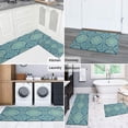 thumbnail image 6 of Bohemian Geometric Patterns Kitchen Rugs and Mats Sets Of 2, Funny Kitchen Decoration Rubber Backing Non-Slip Absorbent Mats for Sink Waterproof Runner Rug for Laundry Room 17x30+17x48inch, 6 of 7