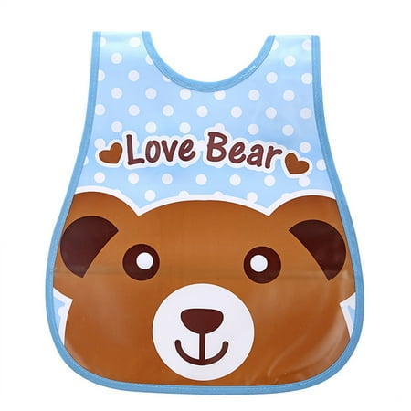 

Toddler Kids Boys Girls Cartoon Sleeveless Waterproof Feeding Apron Bib Smock Burp Cloths