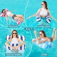 thumbnail image 2 of Pool Floats Hammock, Inflatable Water Hammock 4-in-1 Pool Floats Adult Size, Floating Hammock Lounger Swimming Pool Floaties Rafts for Adults, 2 of 7
