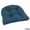 Indigo, variant on 19-inch U-Shaped Twill Tufted Dining Chair Cushion - Indigo