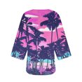 thumbnail image 2 of Chiffon Kimono Cardigans for Women, Loose Open Front Kimono Cover ups for Ladies Summer Dressy Top Purple S, 2 of 4