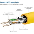 thumbnail image 7 of Cable Matters SFTP Cat8 Ethernet Cable (Cat8 Cable, Cat 8 Cable) in Yellow for 10Gbps, 25Gbps or 40Gbps Data Rate 3m, 7 of 7