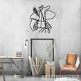 thumbnail image 3 of Craftnamesign Floral Book Reading Metal Wall Art LED, Book Minimalist Line Art, Library Sign, 3 of 5