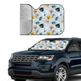 thumbnail image 3 of Kdxio Elephant Tree Print Front Windshield Sun Shade,Folding Auto Sunshade for Car Truck SUV-, 3 of 7