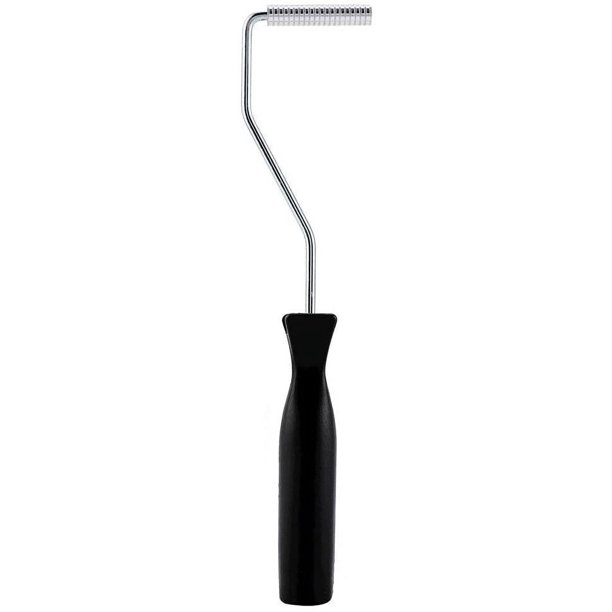 Rodillo de fibra de vidrio Rodillo de laminación de burbujas de fibra de vidrio de aleación de aluminio con mango de ABS negro para trabajos de resina GRP FRP (0,39 ¡Á1,96) Sailing Electrónica