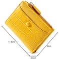 thumbnail image 3 of Women's Small Wallet Fashion Stone Pattern Girls Wallet (Yellow), 3 of 5