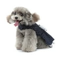 thumbnail image 6 of Dog Skirt Lace Edge Bowknot Belt Silky Pet Princess Dress Spring Summer Pet Birthday Party Costume for Small Medium Dogs Cats, 6 of 8