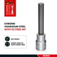 thumbnail image 2 of Teng Tools 14MM 1/2 Inch Drive Metric Hex 3.9 Inch Extra Long Chrome Vanadium Socket | Mechanic Tool | Hand Tool - M122514-C, 2 of 7