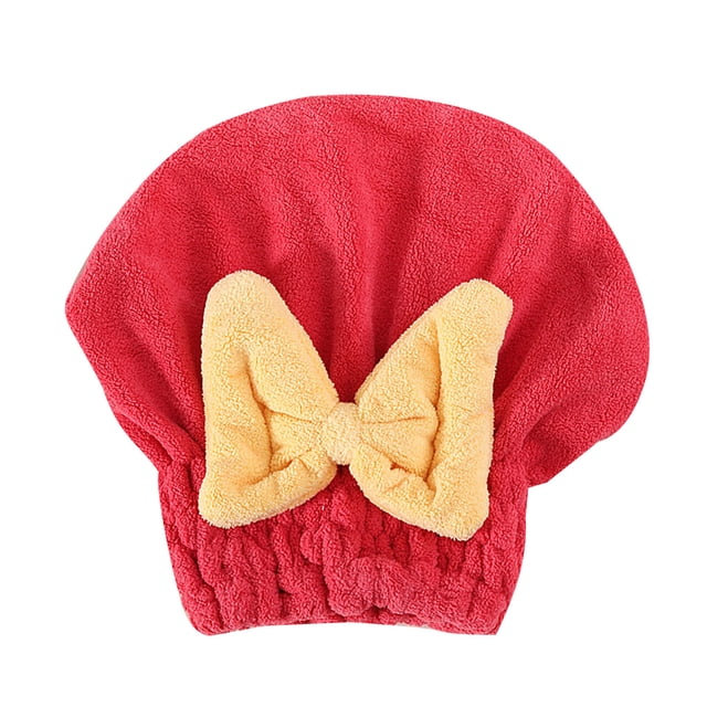 Gorro absorbente para secar el cabello, toalla de microfibra de secado rápido, gorro de ducha, turbante para secar el cabello mojado con lazo para mujeres y niñas.